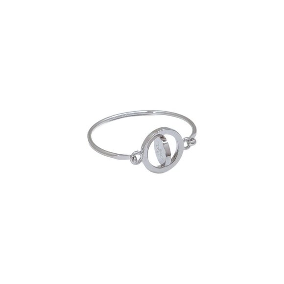Carolee Capricorn Zodiac Sign Silver Tone Double Sided Charm Bangle Bracelet - Picture 4 of 6